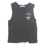 FB SISTER Brave Soul Womens Printed Vest Black Sleeveless XS