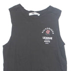 FB SISTER Brave Soul Womens Printed Vest Black Sleeveless XS