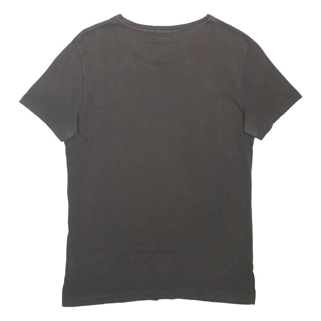 CALVIN KLEIN JEANS Mens Black Graphic T-Shirt M Short Sleeve Crew Neck Logo