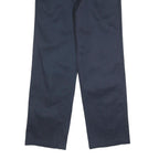 DICKIES Mens Cotton Blend Navy Regular Fit Straight Leg Trousers W34 L32