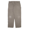 CARHARTT Carpenter Mens Trousers Grey Loose Straight W38 L34