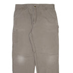 CARHARTT Carpenter Mens Trousers Grey Loose Straight W38 L34