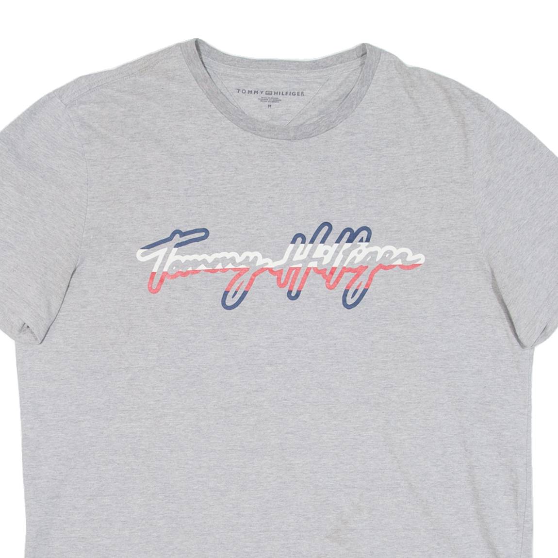 TOMMY HILFIGER Womens T-Shirt Grey M
