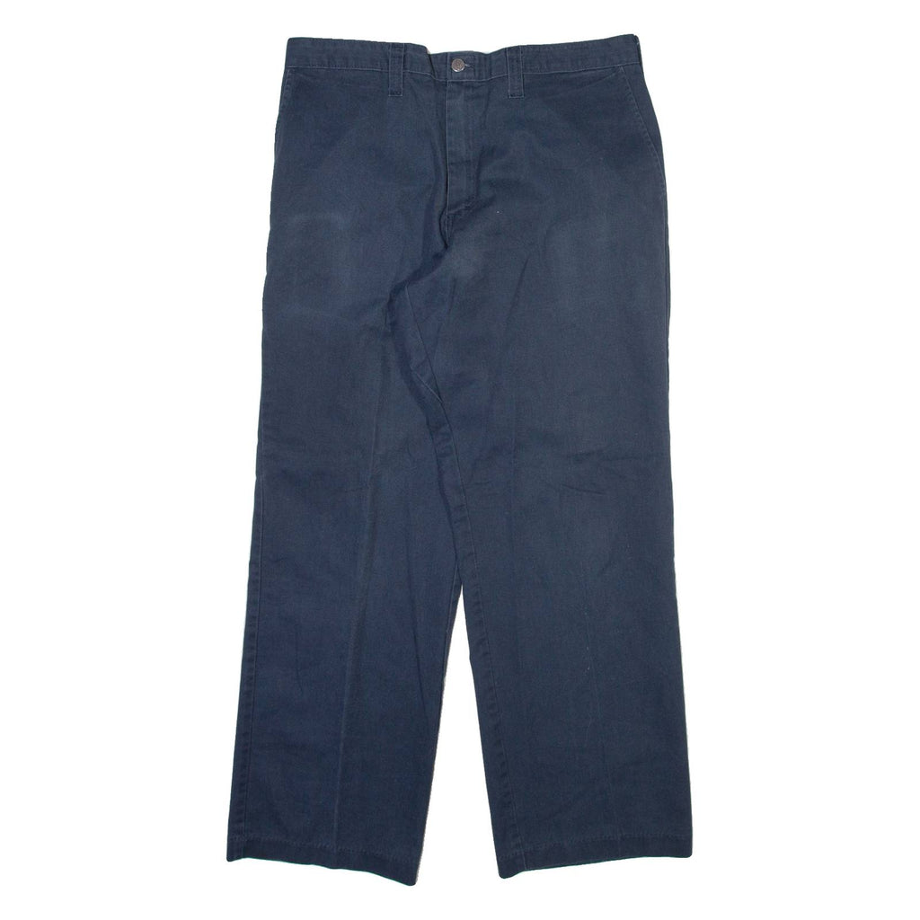 DICKIES Mens Trousers Blue Regular Straight W36 L32