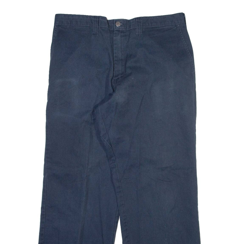 DICKIES Mens Trousers Blue Regular Straight W36 L32