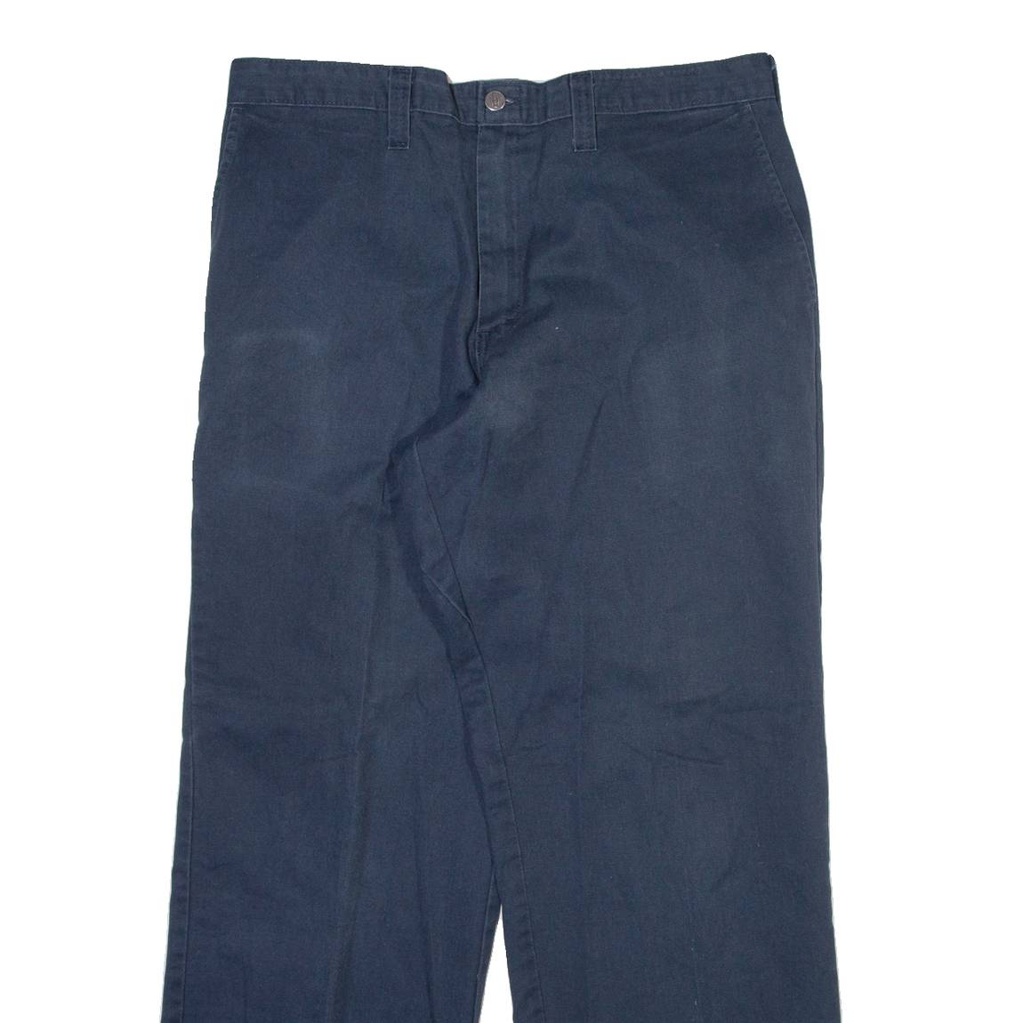 DICKIES Mens Trousers Blue Regular Straight W36 L32