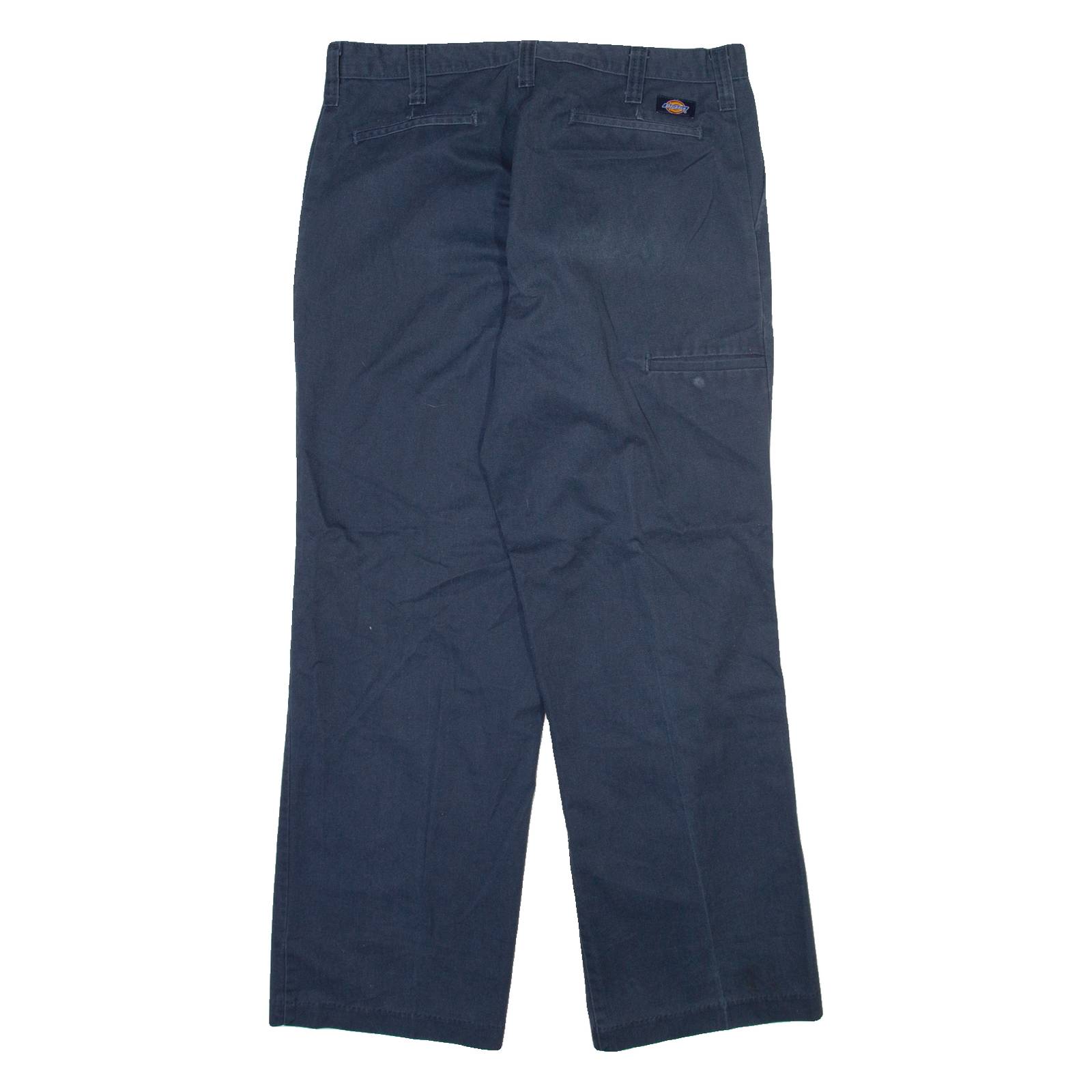 DICKIES Mens Trousers Blue Regular Straight W36 L32