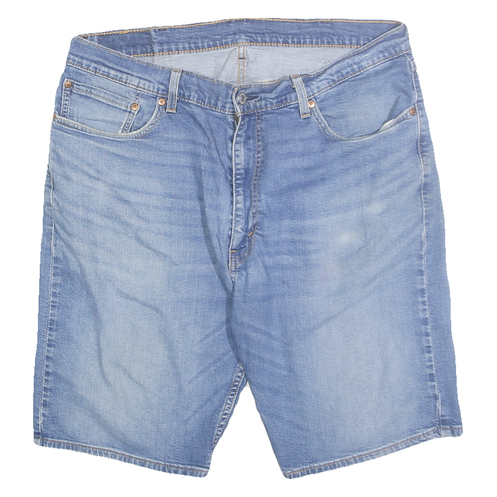 LEVI'S Mens Denim Blue Casual Shorts XL W38 Cotton Blend Classic Fit