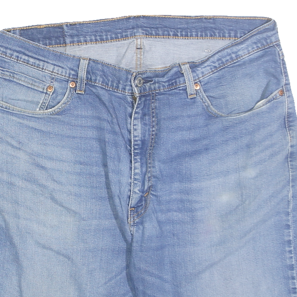 LEVI'S Mens Denim Blue Casual Shorts XL W38 Cotton Blend Classic Fit