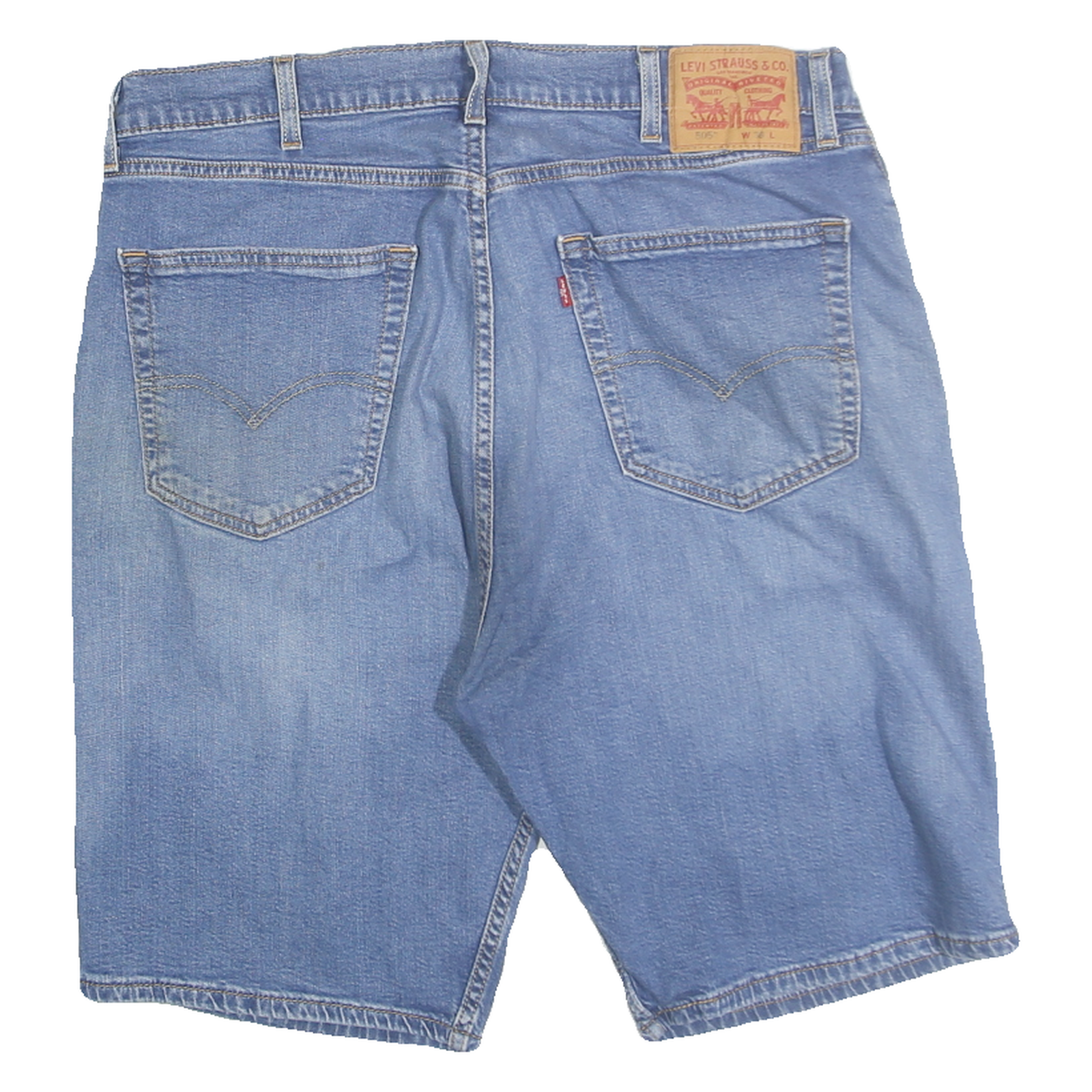 LEVI'S Mens Denim Blue Casual Shorts XL W38 Cotton Blend Classic Fit