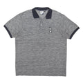 TOTTENHAM HOTSPURS Mens Blue & White Striped Short Sleeve Polo Shirt XL Cotton