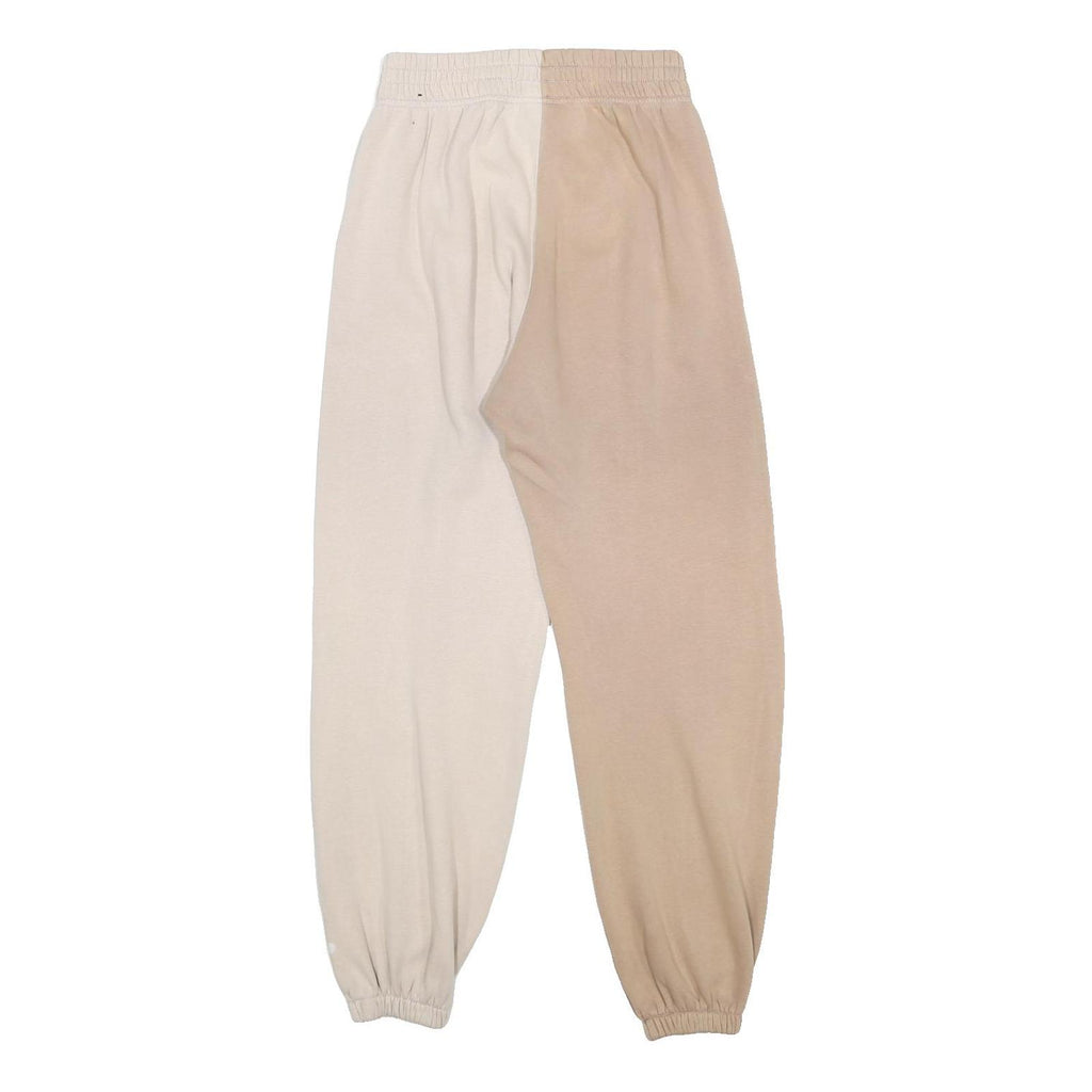 NIKE Womens Joggers Beige & White Slim Tapered XS W24 L28 Cotton Blend Comfort