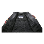 TOP RANGE Mens Brown & Black Red Bull Leather Zip Jacket S Racing Motorcycle