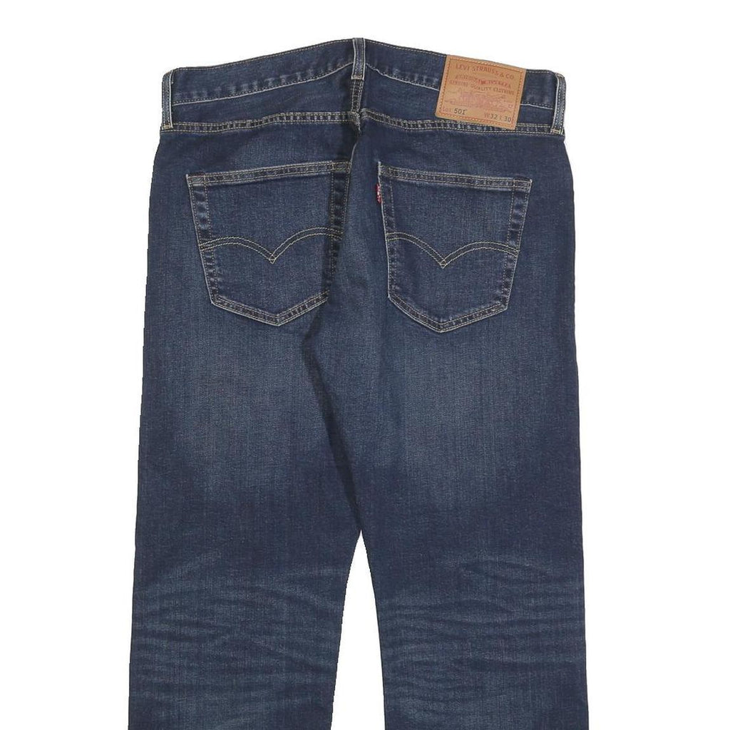 LEVI'S 501 BIG E Mens Jeans Blue Regular Straight Denim Medium W32 L27 Button