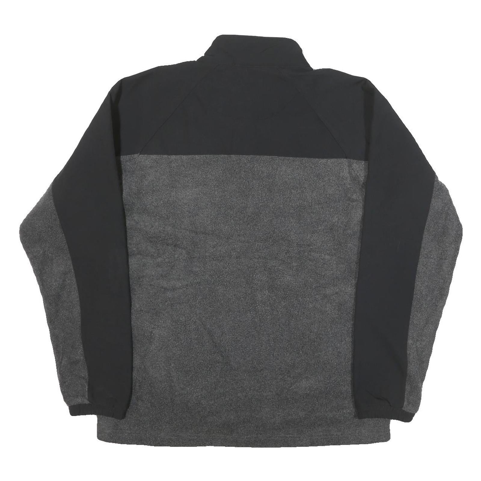 NFL Mens Black & Grey Pullover Patterned 1/4 Zip Jumper XL NFL Logo