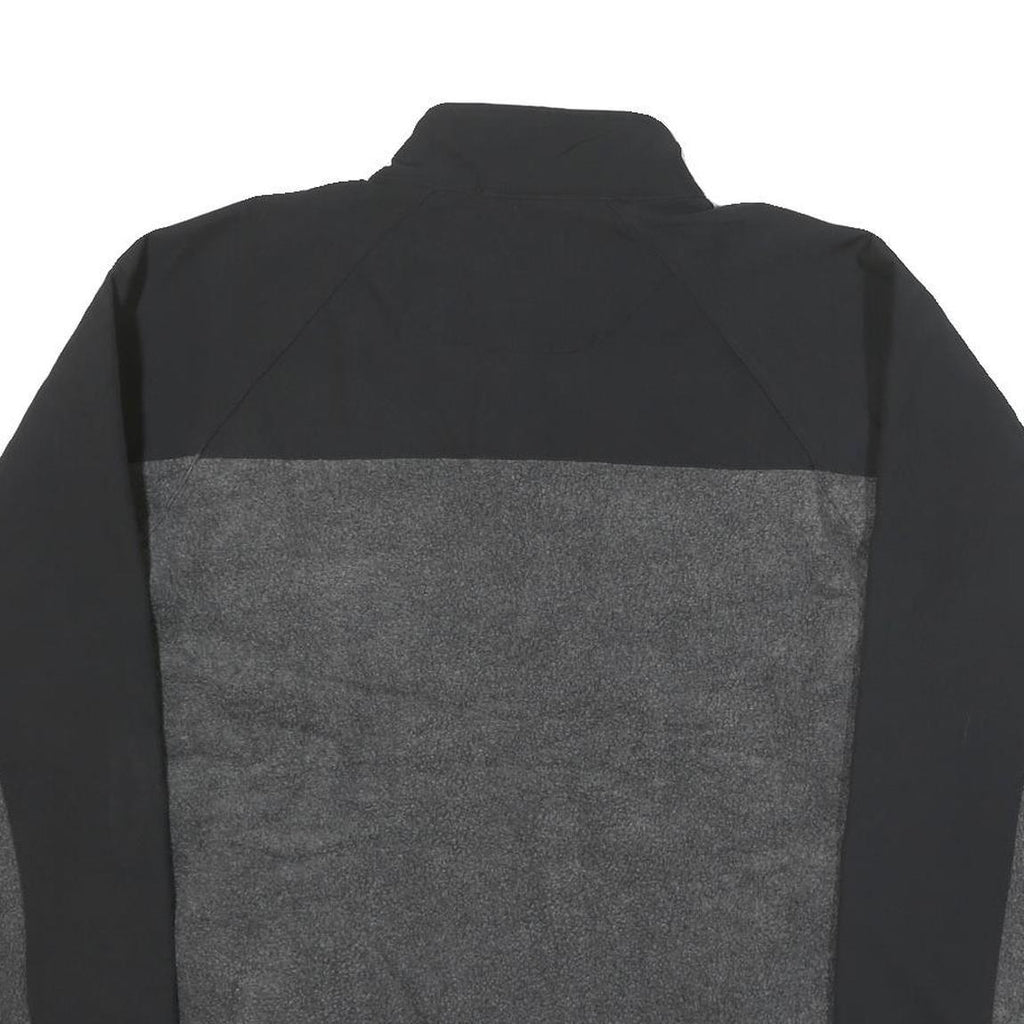 NFL Mens Black & Grey Pullover Patterned 1/4 Zip Jumper XL NFL Logo