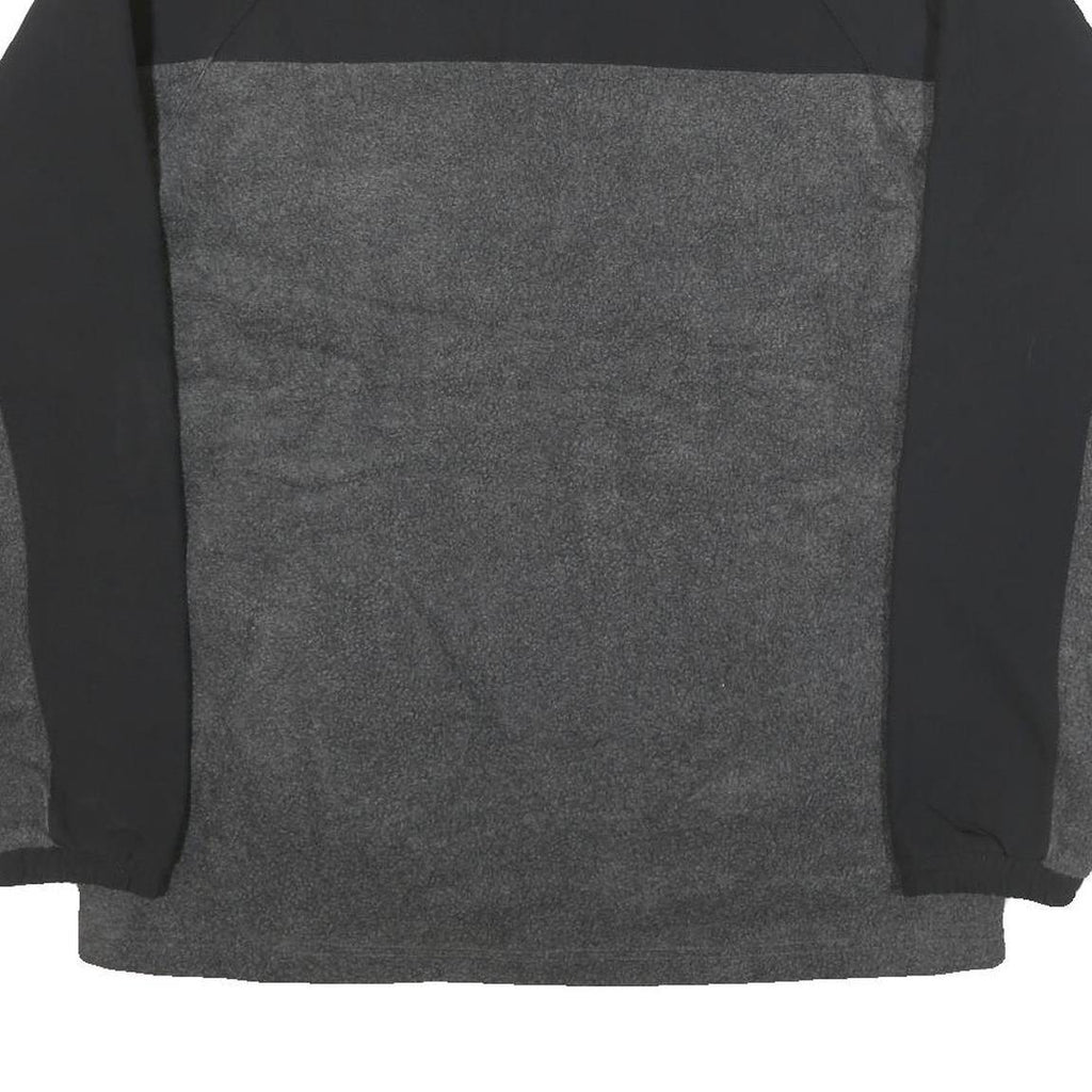 NFL Mens Black & Grey Pullover Patterned 1/4 Zip Jumper XL NFL Logo