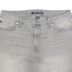 CALVIN KLEIN JEANS Womens Grey Denim Mini Skirt Cotton Blend M Casual Stylish