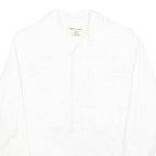 DKNY Mens White S Cotton Blend Casual Shirt East Village Print