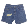 Womens Blue Cotton Denim Casual Shorts M W34 Comfortable Classic Fit Workwear