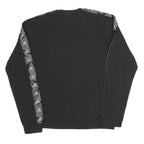 ADIDAS Mens Black Sweatshirt S Crew Neck Cotton Blend Sportswear