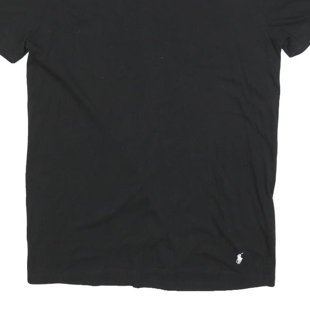 POLO RALPH LAUREN Mens Black Classic T-Shirt M Short Sleeve Crew Neck Cotton
