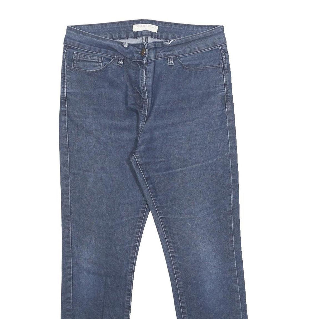 PAPAYA Womens Blue Slim Skinny Denim Cotton Blend Medium W30 L26 Zip Casual