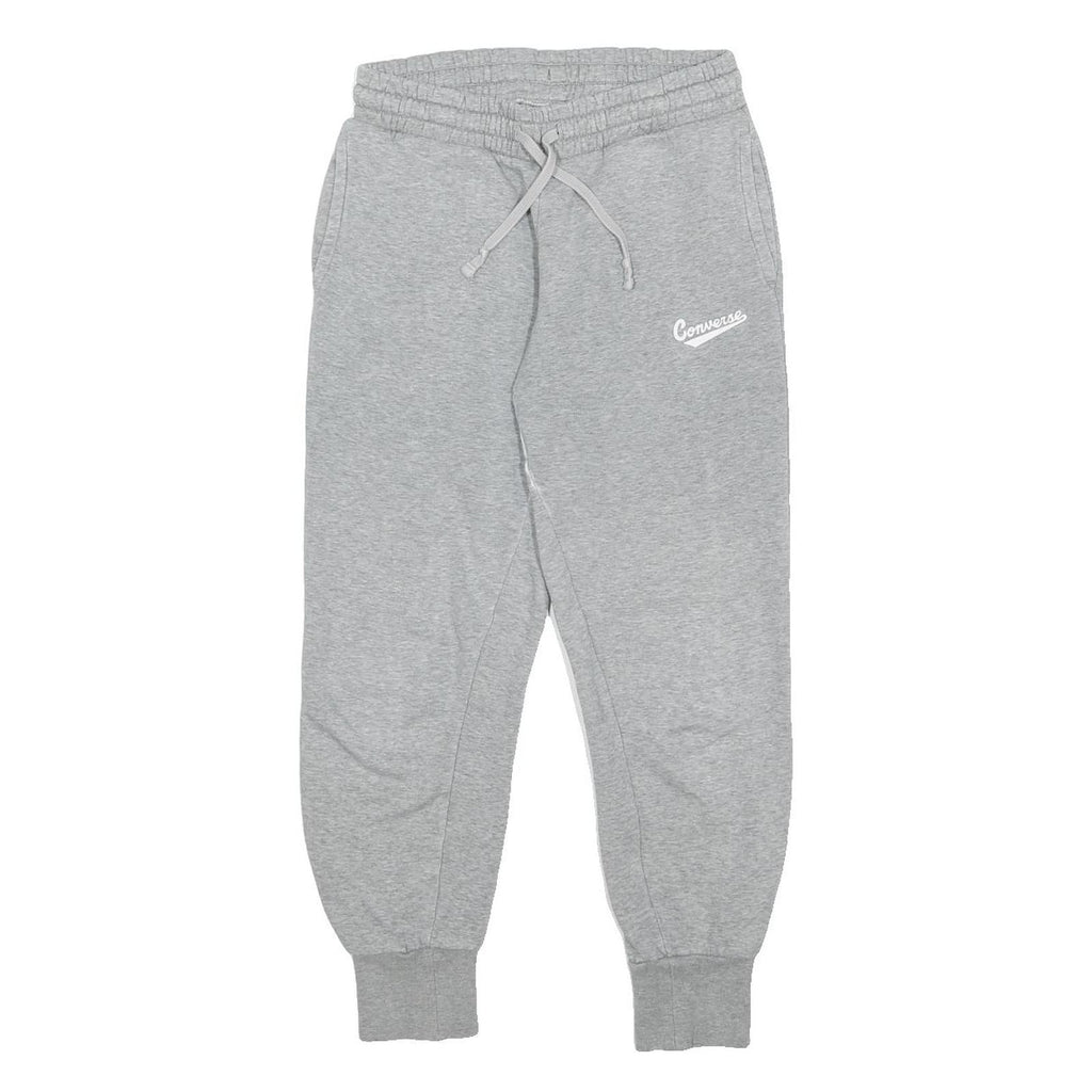 CONVERSE Womens Joggers Grey XS W24 L25 Cotton Blend Casual Comfort Drawstring
