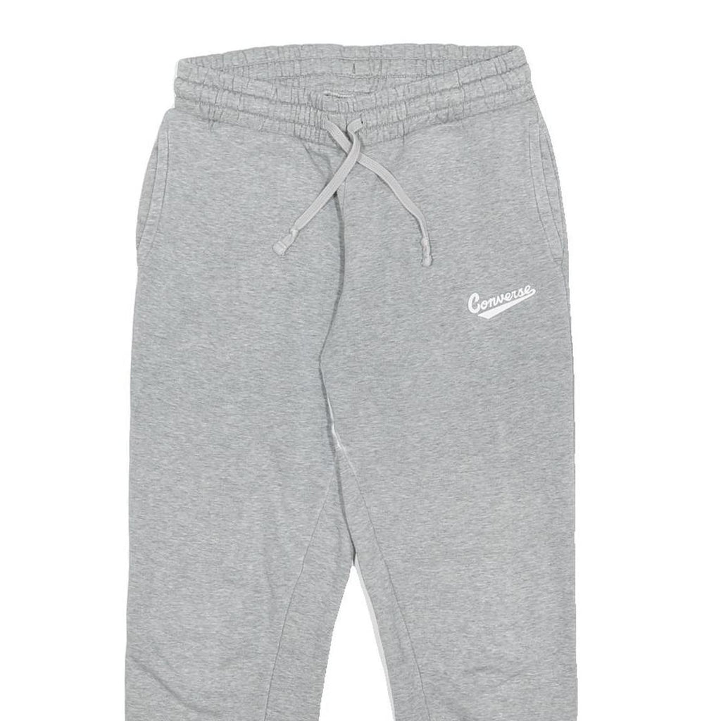 CONVERSE Womens Joggers Grey XS W24 L25 Cotton Blend Casual Comfort Drawstring