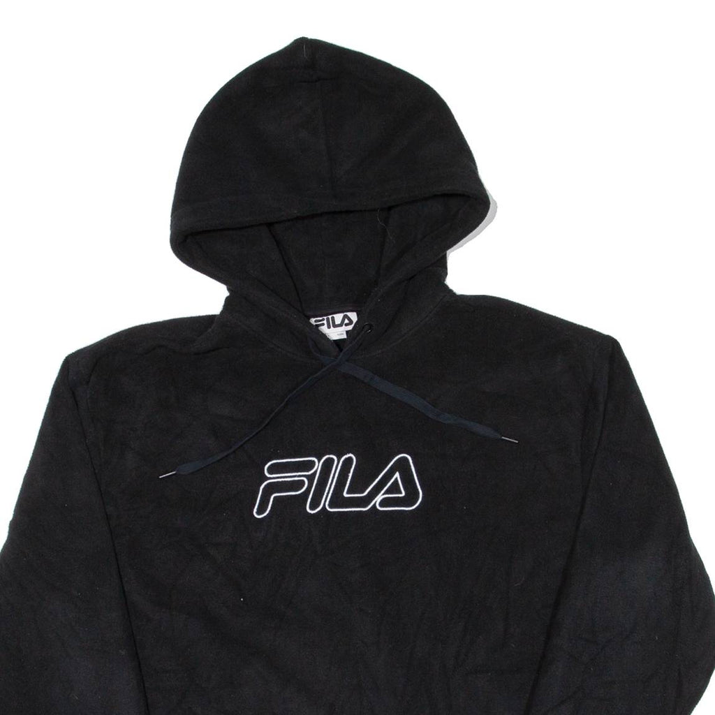 FILA Mens Black Hoodie L