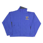 Mens Blue Polyester Blend Transport Logo Zip Jacket L Plain Workwear Casual