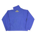 Mens Blue Polyester Blend Transport Logo Zip Jacket L Plain Workwear Casual