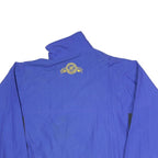 Mens Blue Polyester Blend Transport Logo Zip Jacket L Plain Workwear Casual