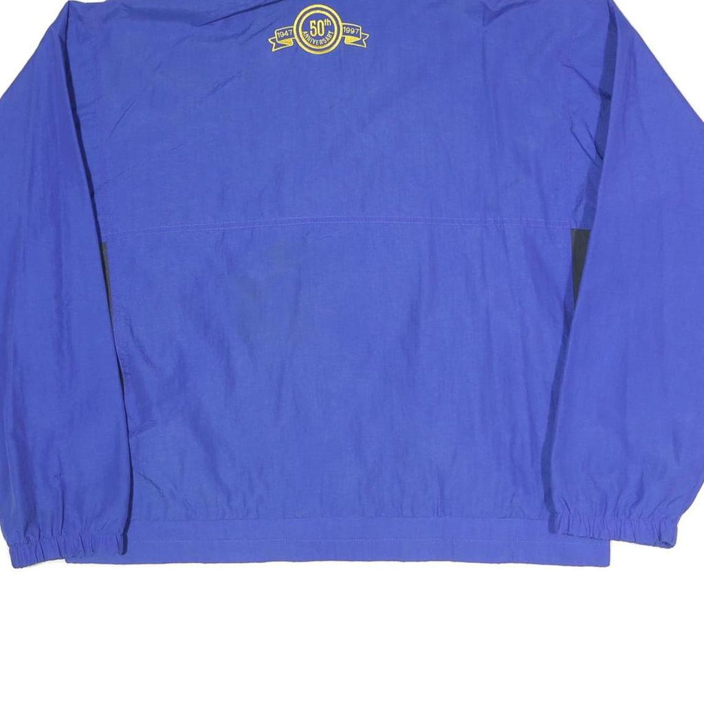 Mens Blue Polyester Blend Transport Logo Zip Jacket L Plain Workwear Casual