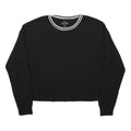 HOLLISTER Womens Black Plain Pullover Crew Neck Basic Knit XS Slim Jumper