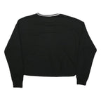 HOLLISTER Womens Black Plain Pullover Crew Neck Basic Knit XS Slim Jumper