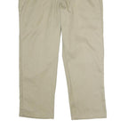 DICKIES Mens Polyester Blend Beige Classic Zip Trousers W40 L30 Workwear