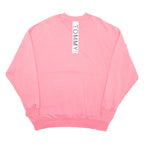 TOMMY HILFIGER Oversized Womens Sweatshirt Pink Crew Neck M