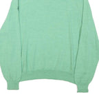 POLO RALPH LAUREN Mens Green Wool Patterned Pullover Jumper XL Zip Neck Cable