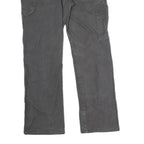 DICKIES Mens Cotton Black Regular Straight Trousers W32 L30 Workwear Zip Closure