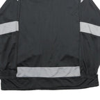 PLAYCREW Mens Black & Grey Blue Colourblock Polyester Zip Jacket XL Sports