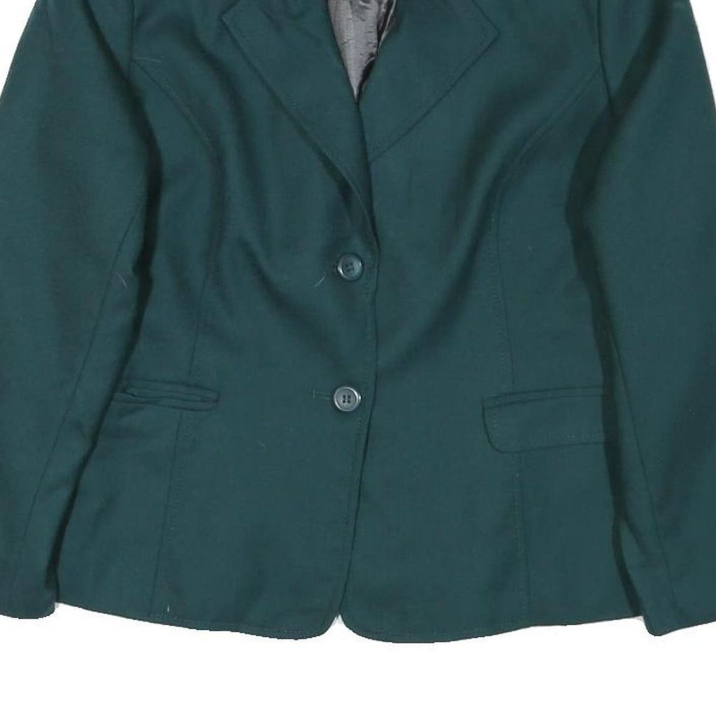 PENDLETON Womens Green Wool Classic Jacket UK 12 Button Closure Tailored Fit