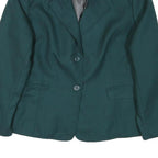 PENDLETON Womens Green Wool Classic Jacket UK 12 Button Closure Tailored Fit