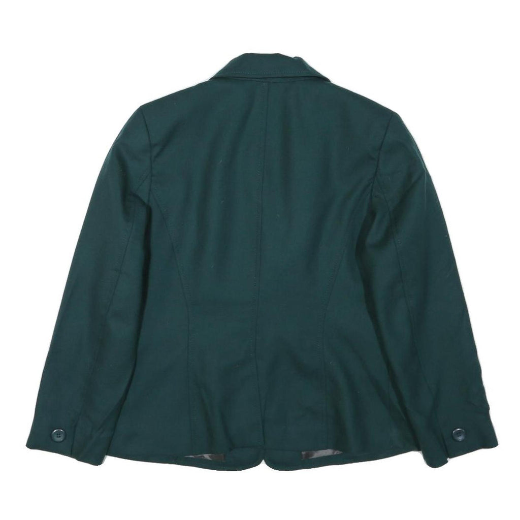 PENDLETON Womens Green Wool Classic Jacket UK 12 Button Closure Tailored Fit