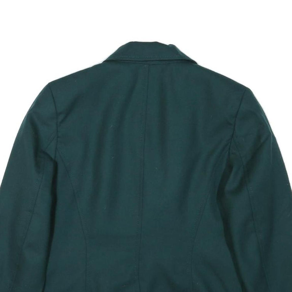 PENDLETON Womens Green Wool Classic Jacket UK 12 Button Closure Tailored Fit