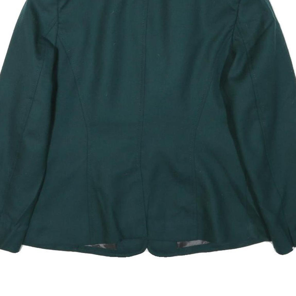 PENDLETON Womens Green Wool Classic Jacket UK 12 Button Closure Tailored Fit