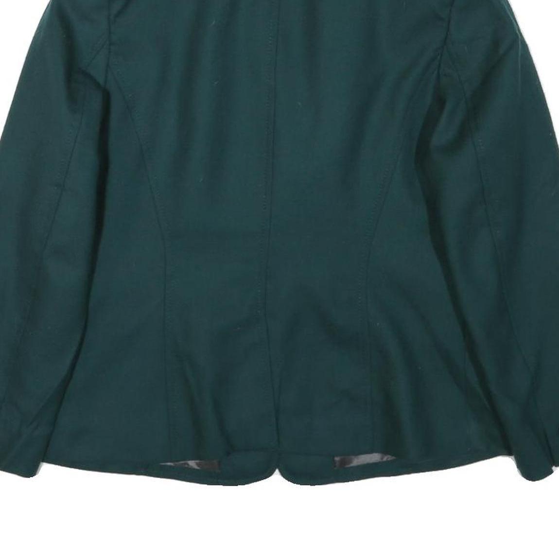 PENDLETON Womens Green Wool Classic Jacket UK 12 Button Closure Tailored Fit