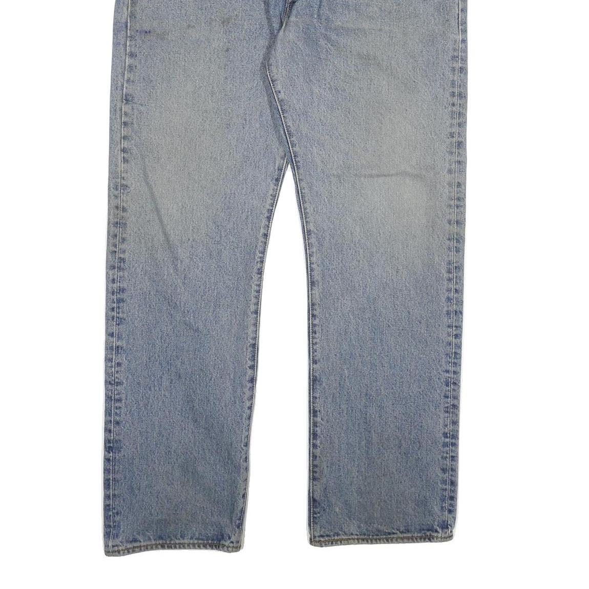 LEVI'S Mens Jeans Blue Regular Straight Denim Light W38 L32 Classic Fit Button