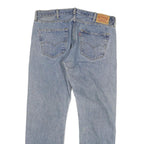 LEVI'S Mens Jeans Blue Regular Straight Denim Light W38 L32 Classic Fit Button