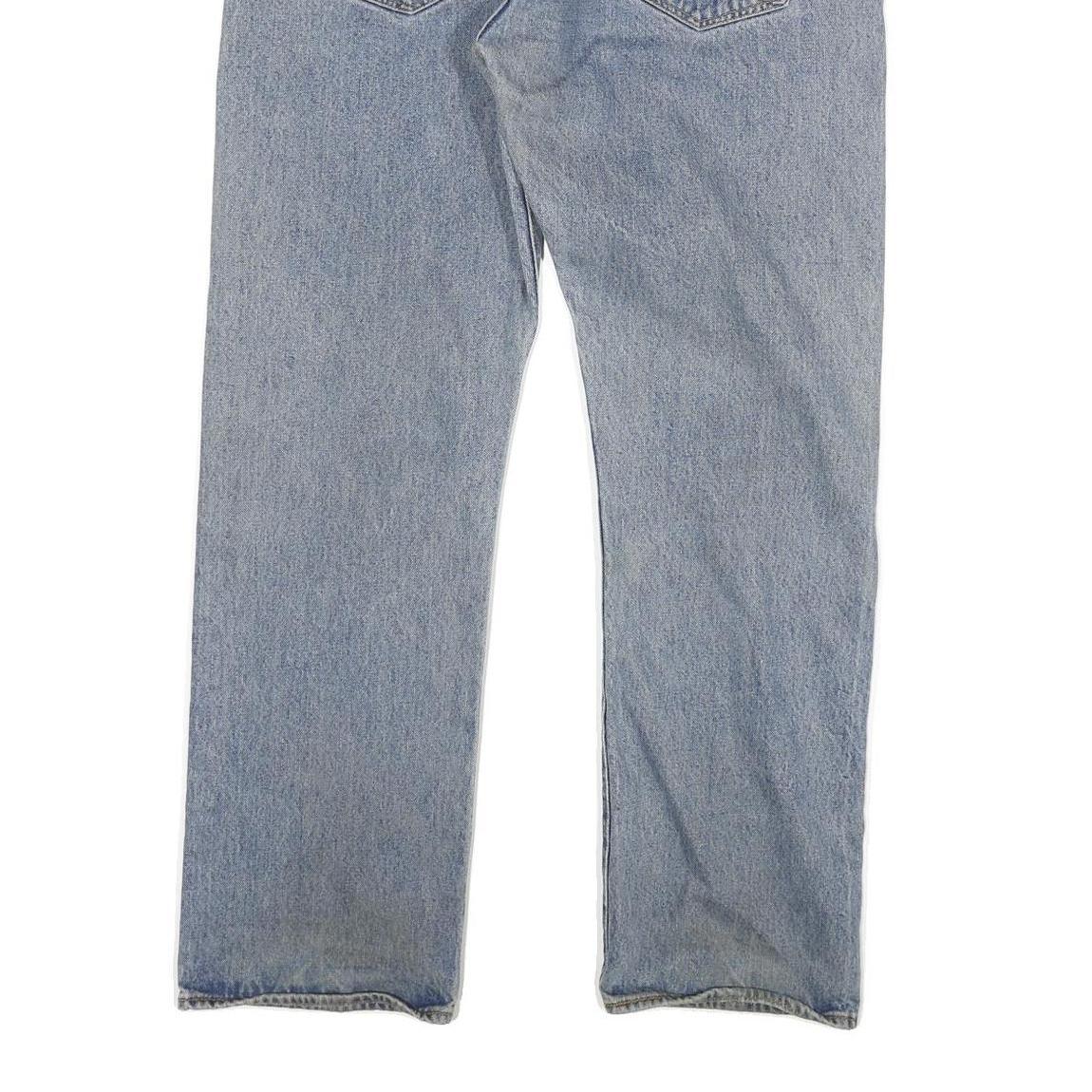 LEVI'S Mens Jeans Blue Regular Straight Denim Light W38 L32 Classic Fit Button